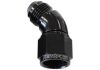 Aeroflow 45 Full Flow Female/Male Flare Swivel -6AN Black AF542-06BLK