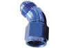 Aeroflow 45 Full Flow Female/Male Flare Swivel -16AN Blue AF542-16