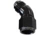 Aeroflow 45 Full Flow Female/Male Flare Swivel -16AN Black AF542-16BLK
