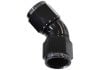 Aeroflow 45 Full Flow Female Coupler -8AN Black
