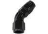 Aeroflow 570 Series 1pc Full Flow 45 Hose-End -6AN Black 