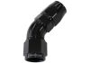 Aeroflow 570 Series 1pc Full Flow 45 Hose-End -8AN Black 