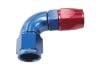 Aeroflow 570 Series 1pc Full Flow 90 Hose-End -6AN Blue/Red 