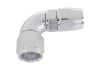 Aeroflow 570 Series 1pc Full Flow 90 Hose-End -6AN Silver 