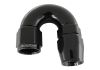 Aeroflow 570 Series 1pc Full Flow 180 Hose-End -12AN Black 