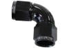 Aeroflow 90 Full Flow Female Coupler -8AN Black