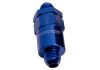 Aeroflow 30 Micron Billet Fuel Filter -6AN Blue. 2in Length
