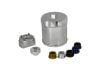 Aeroflow Spin On Reusable Billet Oil Filter Silver 