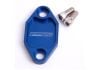 Aeroflow Billet Fuel Pump Block-Off Plate Blue