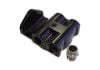 Aeroflow Billet Remote Oil Filter Head -8 ORB Side entry Black
