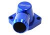 Aeroflow Billet Swivel Thermostat Housing Blue 