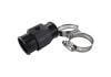 Aeroflow Radiator Hose Temp Sender Adapter 1-11/32in 34mm OD with 1/8in NPT port Black