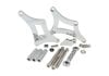 Aeroflow Low Mount Billet Alternator Bracket Polished Finish 