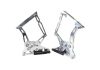 Aeroflow Billet Bonnet Hinge Kit Polished Finish 