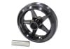 Aeroflow Billet Wheelie Bar Wheel Black With option to use 3/8in to 1/2in through bolt