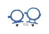 Aeroflow Billet Nitrous Bottle Brackets Blue 