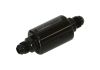 Aeroflow Billet Fuel Filter -6AN40 micron Stainless element 1.25in x 3in L Black