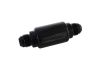 Aeroflow Billet Fuel Filter -8AN40 micron Stainless element 1.25in x 3in L Black