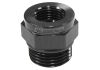 Aeroflow Temperature Probe Adapter Black -10 ORB To 5/8in -18 Thread