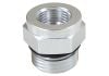 Aeroflow Temperature Probe Adapter Silver -10 ORB To 5/8in -18 Thread
