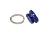 Aeroflow Holley Fuel Bowl Inlet Blank Plug Blue 7/8in-20
