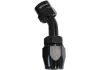 Aeroflow Kryptalon Series 1pc Full Flow Swivel 45 Hose-End -10AN Black 