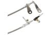 Aeroflow Kickdown Cable With Stainless Cover & Chrome Ends 