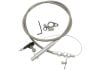 Aeroflow Kickdown Cable With Stainless Cover & Chrome Ends 