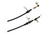 Aeroflow Kickdown Cable With Black Stainless Cover & Black Ends 