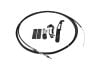 Aeroflow Parachute Release Cable Kit Black Handle Black Accessories