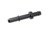 Aeroflow Push-In to Barb EFI Fuel Fitting 8mm/5/16in Barb to male hard tube Black