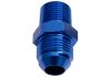 Aeroflow NPT to Straight Male Flare Adapter 1/16in to -4AN Blue