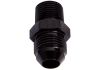 Aeroflow NPT to Straight Male Flare Adapter 1/8in to -6AN Black