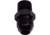 Aeroflow NPT to Straight Male Flare Adapter 3/8in to -6AN Black