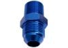 Aeroflow NPT to Straight Male Flare Adapter 3/8in to -8AN Blue
