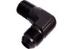 Aeroflow 90 NPT to Male Flare Adapter 1/8in to -4AN Black