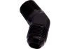 Aeroflow 45 NPT to Male Flare Adapter 1/8in to -4AN Black