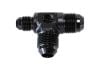Aeroflow Flare AN Stepped Tee with 1/8in NPT Ports -8AN x 2 -6AN x 1 Black