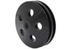 Aeroflow AF83-1004BLK Power Steering Pulley Double Black 5/8 Shaft GM Saginaw
