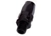 Aeroflow Male NPT Taper Swivel Straight Hose-End 1/4in to -6AN Black 