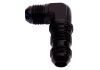 Aeroflow 90 AN Bulkhead -3AN Black