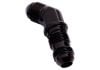 Aeroflow 45 AN Bulkhead -8AN Black