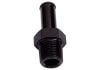 Aeroflow AF841-02-06BLK Male 1/8" NPT To 3/8" Barb Black Straight Male To Male