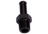 Aeroflow Male NPT to Barb Straight Adapter 1/8in to 3/16in Black