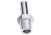 Aeroflow Male NPT to Barb Straight Adapter 1/8in to 3/16in Silver