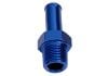 Aeroflow Male NPT to Barb Straight Adapter 1/8in to 1/4in Blue