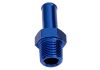 Aeroflow Male NPT to Barb Straight Adapter 1/2in to 1/2in Blue
