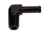 Aeroflow Male NPT to Barb 90 Adapter 1/8in to 5/16in Black