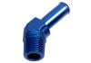 Aeroflow Male NPT to Barb 45 Adapter 3/4in to 3/4in Blue