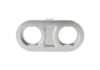 Aeroflow -6AN Universal 2-Port Billet Bulkhead Silver